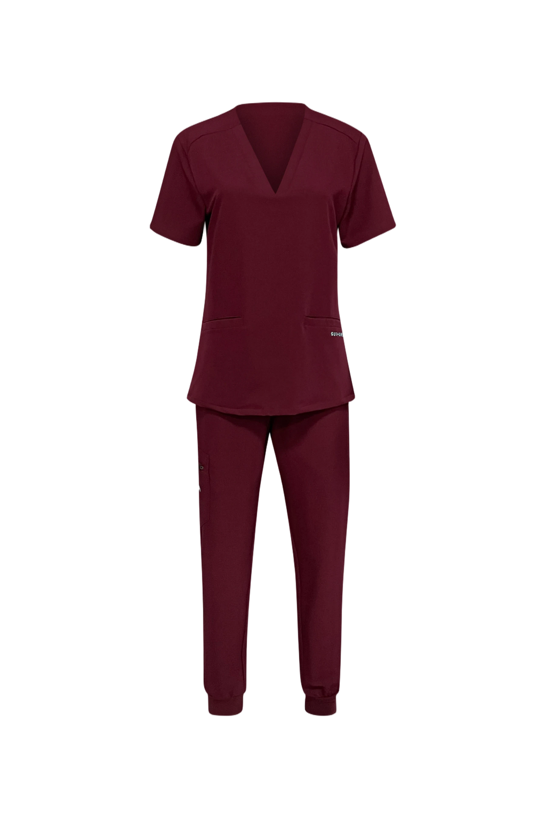 Rosewood burgundy scrubs set